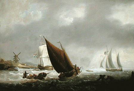 Shipping off a Dutch Estuary od George Webster