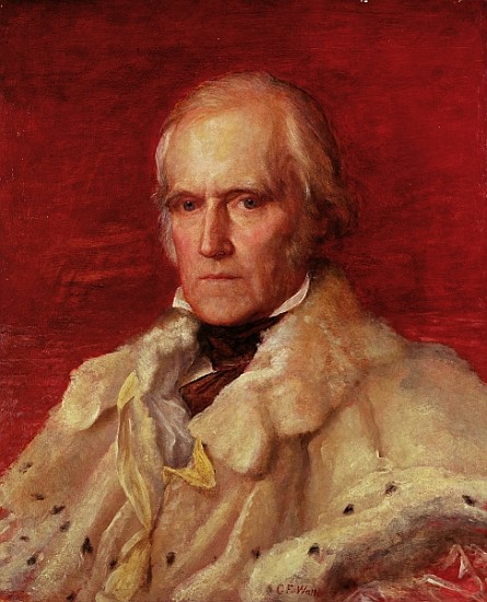 Portrait of Stratford Canning (1786-1880), Viscount Stratford de Redcliffe (1856-7) od George Frederic Watts