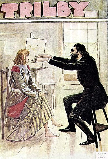 Trilby hypnotised by Svengali, illustration from ''Trilby'' od George L. Du Maurier