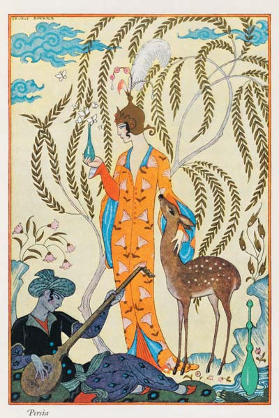 Persia, illustration from 'The Art of Perfume', pub. 1912 (pochoir print) od Georges Barbier