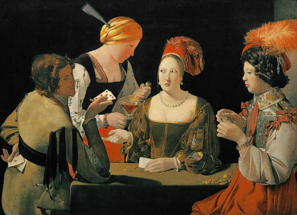 The swindler with the trump square od Georges de La Tour