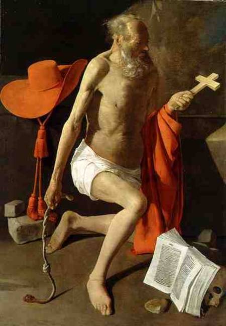 The Penitent St. Jerome od Georges de La Tour