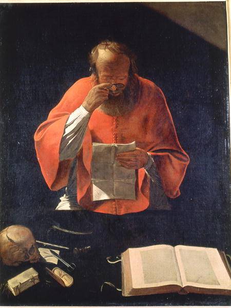 St.Jerome reading od Georges de La Tour