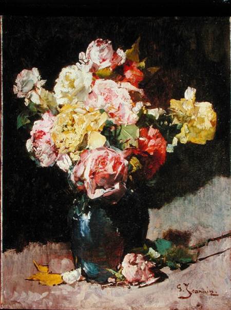Vase of flowers od Georges Jeannin