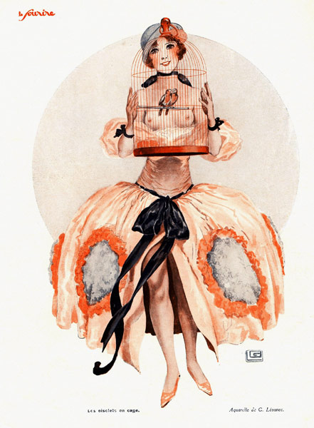 Front Cover of ''Le Sourire'' (colour litho)  od Georges Leonnec