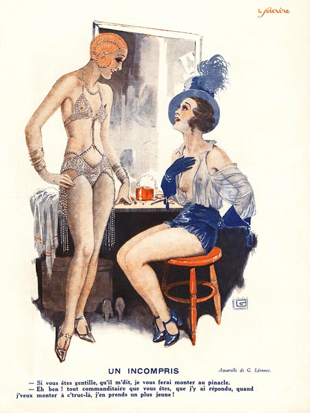 Un incompris, illustration from ''Le Sourire'', 1920s (colour litho)  od Georges Leonnec