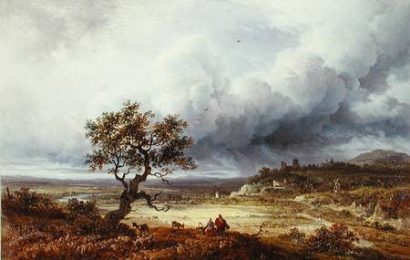 Countryside under a Stormy Sky od Georges Michel