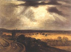 Landscape with windmill (look of Montmartre)