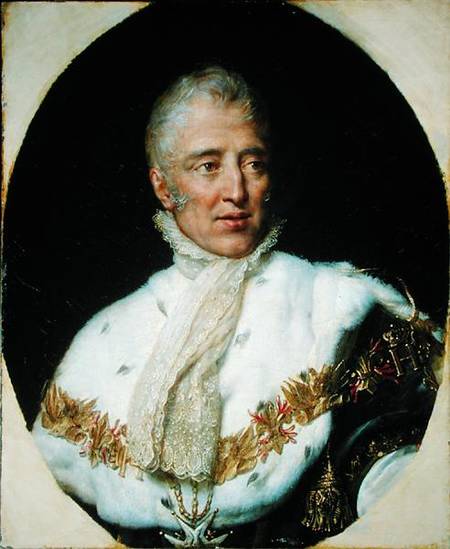 Portrait of Charles X (1757-1836) King of France od Georges Rouget