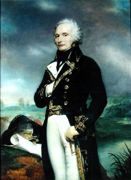 Portrait of Viscount Alexandre-Francois-Marie de Beauharnais (1760-94) after a painting by J. Guerin od Georges Rouget