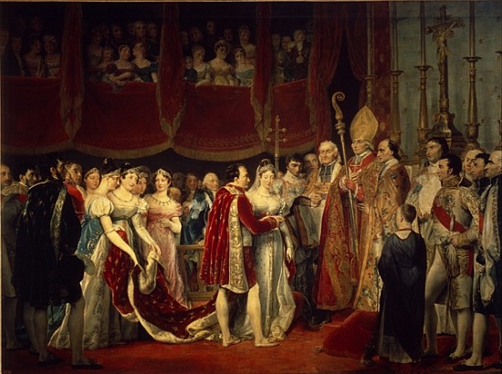 The marriage ceremony of Napoleon I and Archduchess Marie-Louis on 2nd April 1810 od Georges Rouget