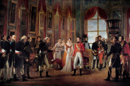 Napoleon receiving the senators and declaring himself emperor, 18th May 1804