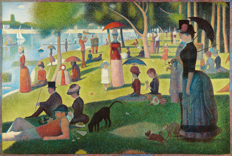 A Sunday afternoon on the island of La grandee Jatte od Georges Seurat