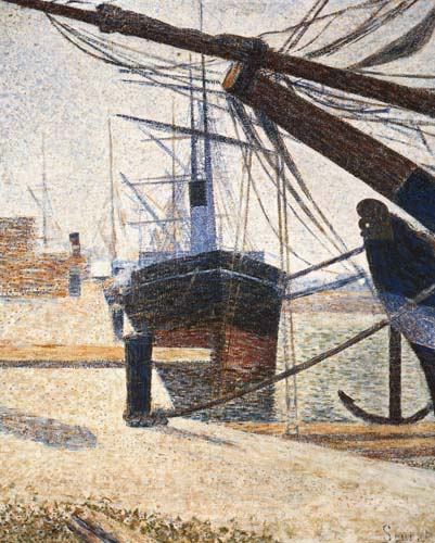 A Corner of the Harbor of Honfleur od Georges Seurat