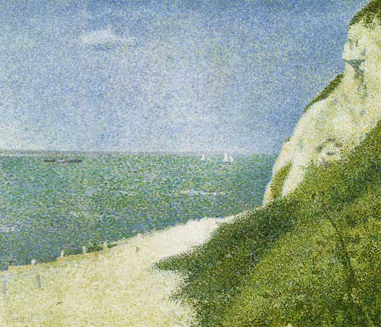 La greve du Bas Butin in Honfleur od Georges Seurat