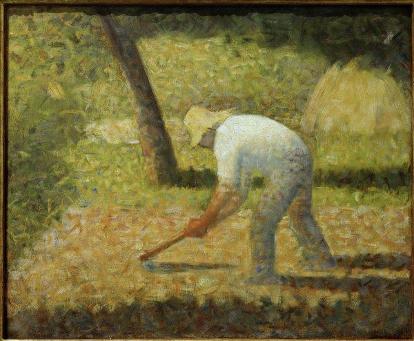 G.Seurat, Bauer mit Hacke od Georges Seurat