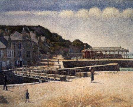 The Harbour and the Quays at Port-en-Bessin od Georges Seurat