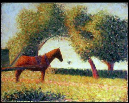 The Harnessed Horse od Georges Seurat