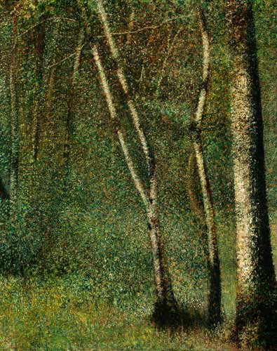 In the Forest at Pontaubert od Georges Seurat