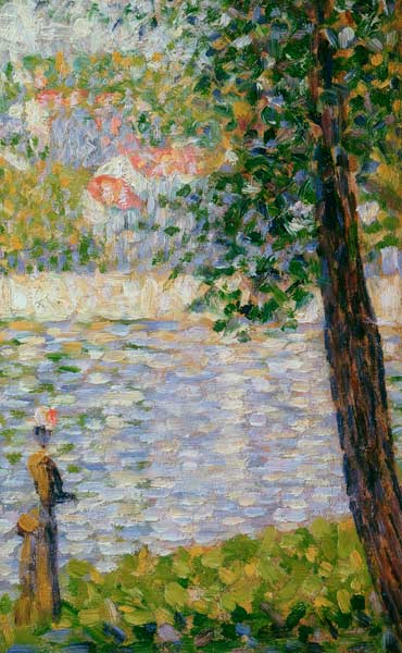 Seurat / Morning Stroll / Painting, 1884 od Georges Seurat