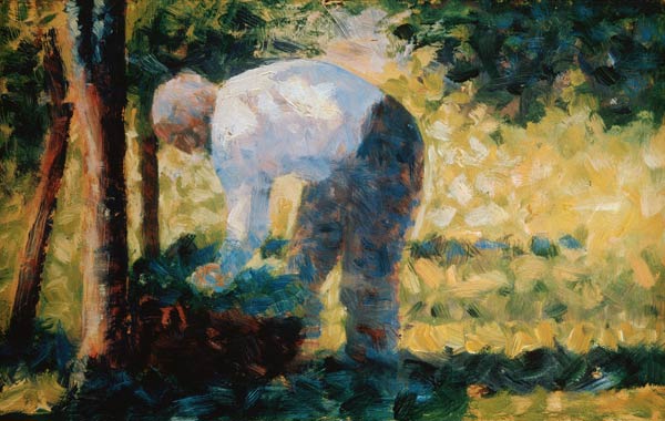 Seurat / Peasant with Basket / 1883 od Georges Seurat