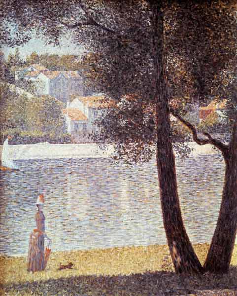 The Seine at Courbevoie od Georges Seurat