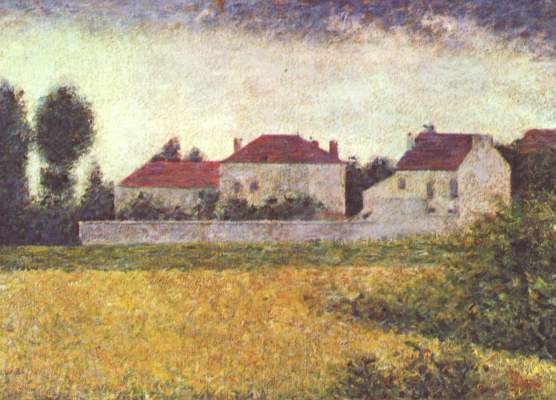 Ville this ' Avray, maisons blanches od Georges Seurat