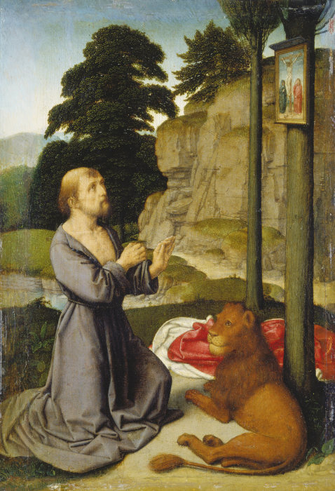 Saint Jerome in the Wilderness od Gerard David