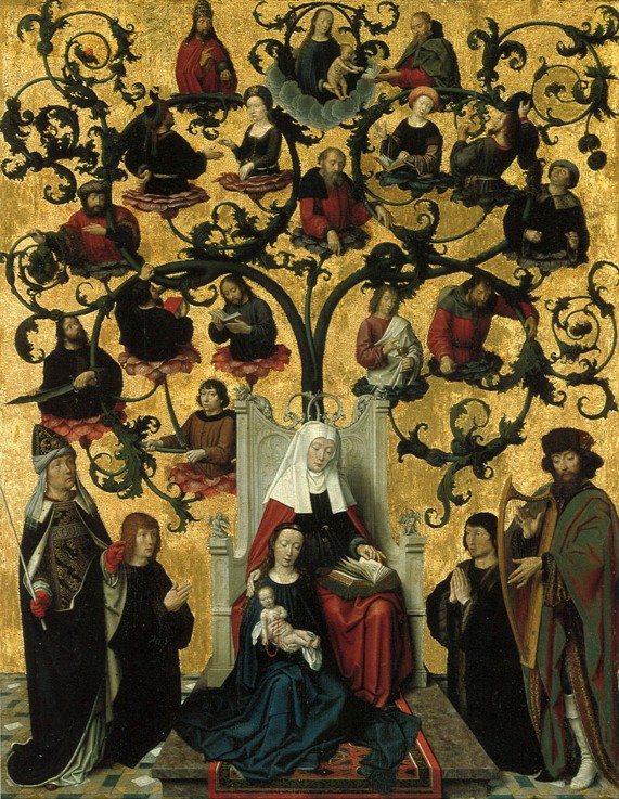 Saint Anne Family Tree od Gerard David