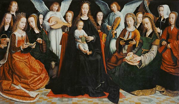 Madonna, surrounded by saints od Gerard David
