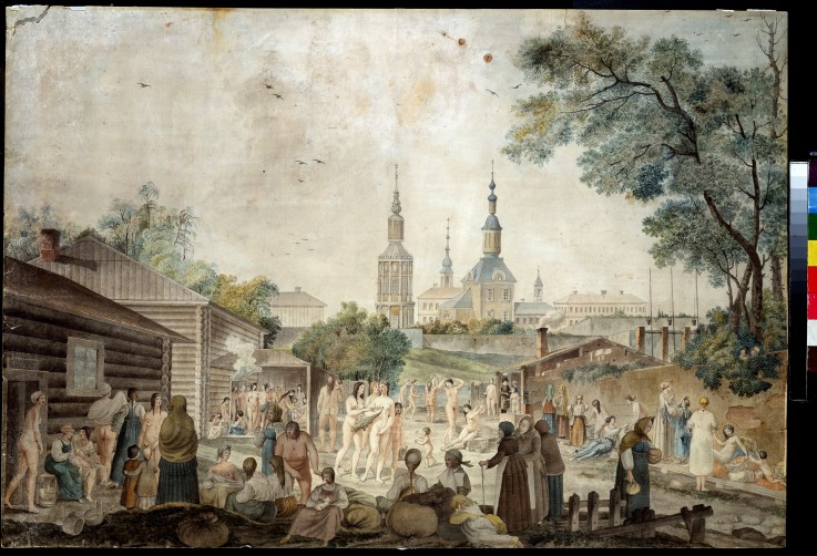 View of the Serebryanichesky Bath Houses in Moscow od Gerard de la Barthe