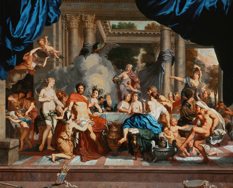 The wedding of Peleus and Thetis. od Gerard de Lairesse