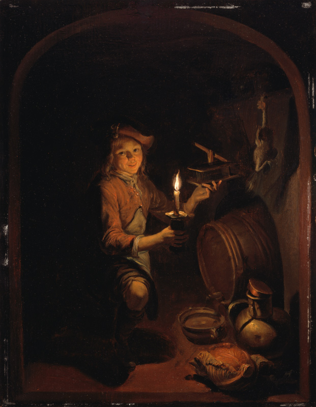 The boy with the mousetrap od Gerard Dou