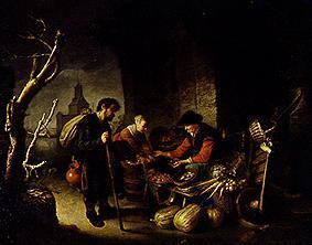 The herring seller and the beggar od Gerard Dou