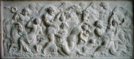 Relief depicting nereids carried away by tritons od Gerard van Opstal