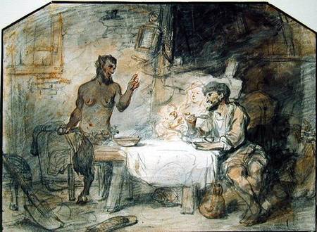 The Satyr and the Peasant od Gerbrand van den Eeckhout