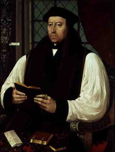 Portrait of Thomas Cranmer (1489-1556) od Gerlach Flicke