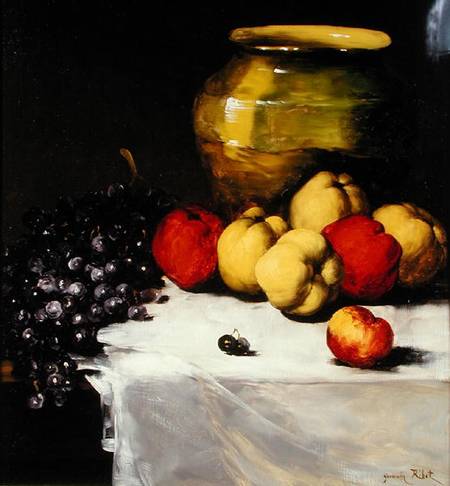 Still Life of fruit od Germain Ribot