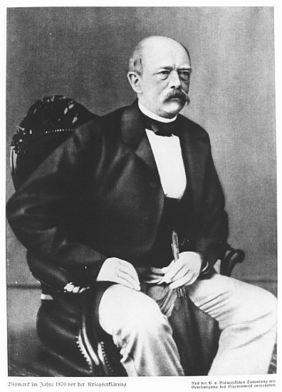 Bismarck in 1870 before the Declaration of War od German School