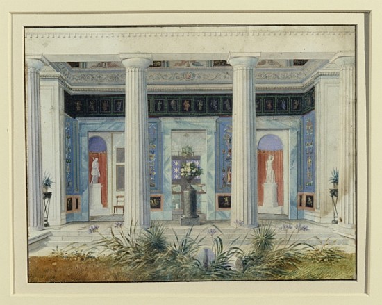 Garden portico, c.1834 od German School