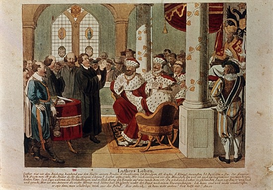 Luther at the Diet of Worms od German School