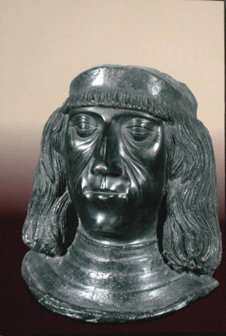 Portrait bust of the Holy Roman Emperor Maximilian I (1459-1519) od German School