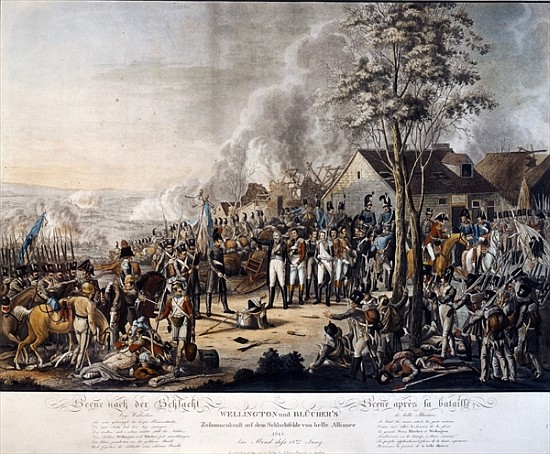 Scene after the Battle of Waterloo, 18th June 1815 od German School