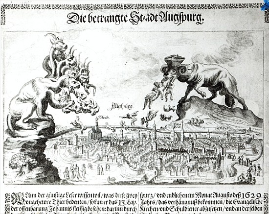 The City of Augsburg forced to accept Catholic Domination in 1629 od German School