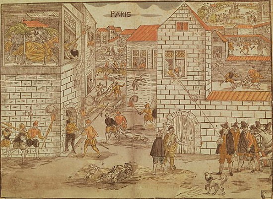 The St. Bartholomew''s Day Massacre, 1572, German, 16th century od German School