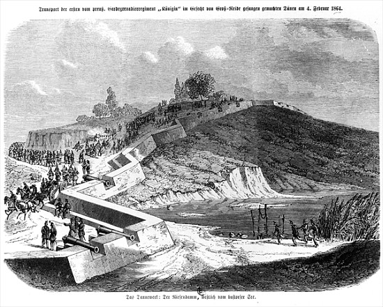 War of Duchies, Danish fortifications, illustration from ''Illustrierte Kriegsberichte aus Schleswig od German School
