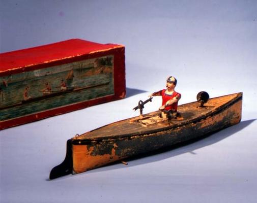 Rowing boat made by Issmeyer, late 19th century od German School, (19th century)