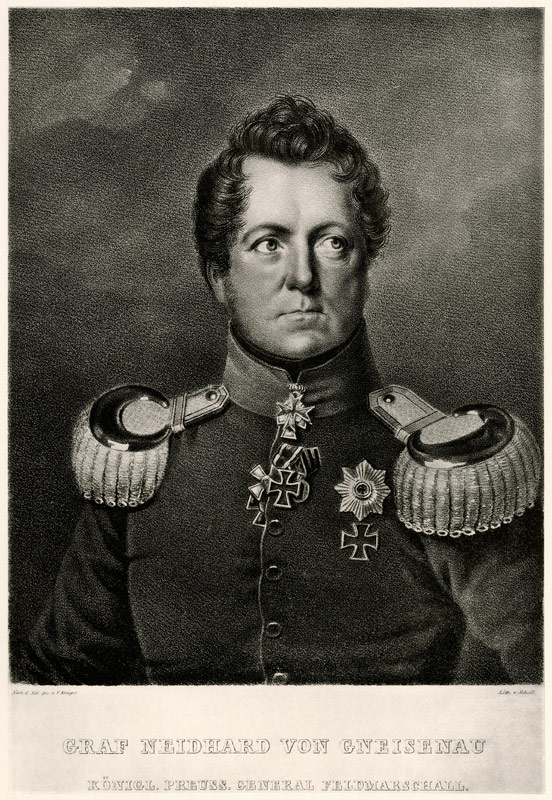 August Graf Neidhard von Gneisenau od German School, (19th century)