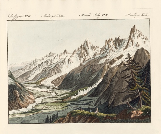 Alpen Glacier od German School, (19th century)