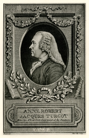 Anne Robert Jacques Turgot od German School, (19th century)